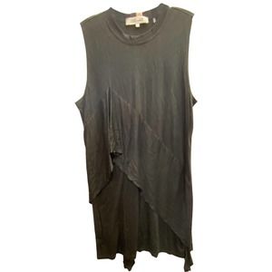 Diane von Furstenberg black tee dress L